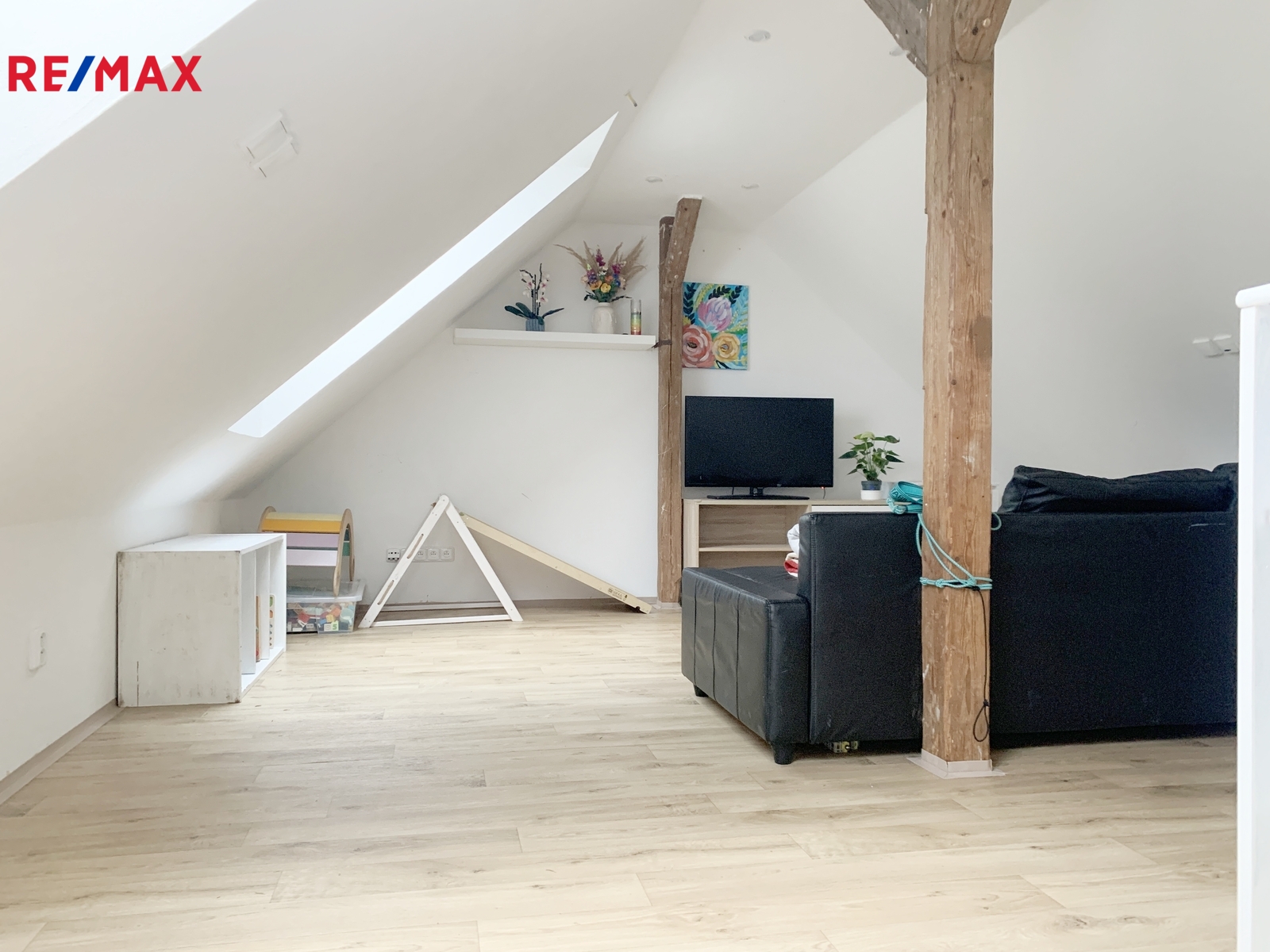 obývací pokoj v podkroví