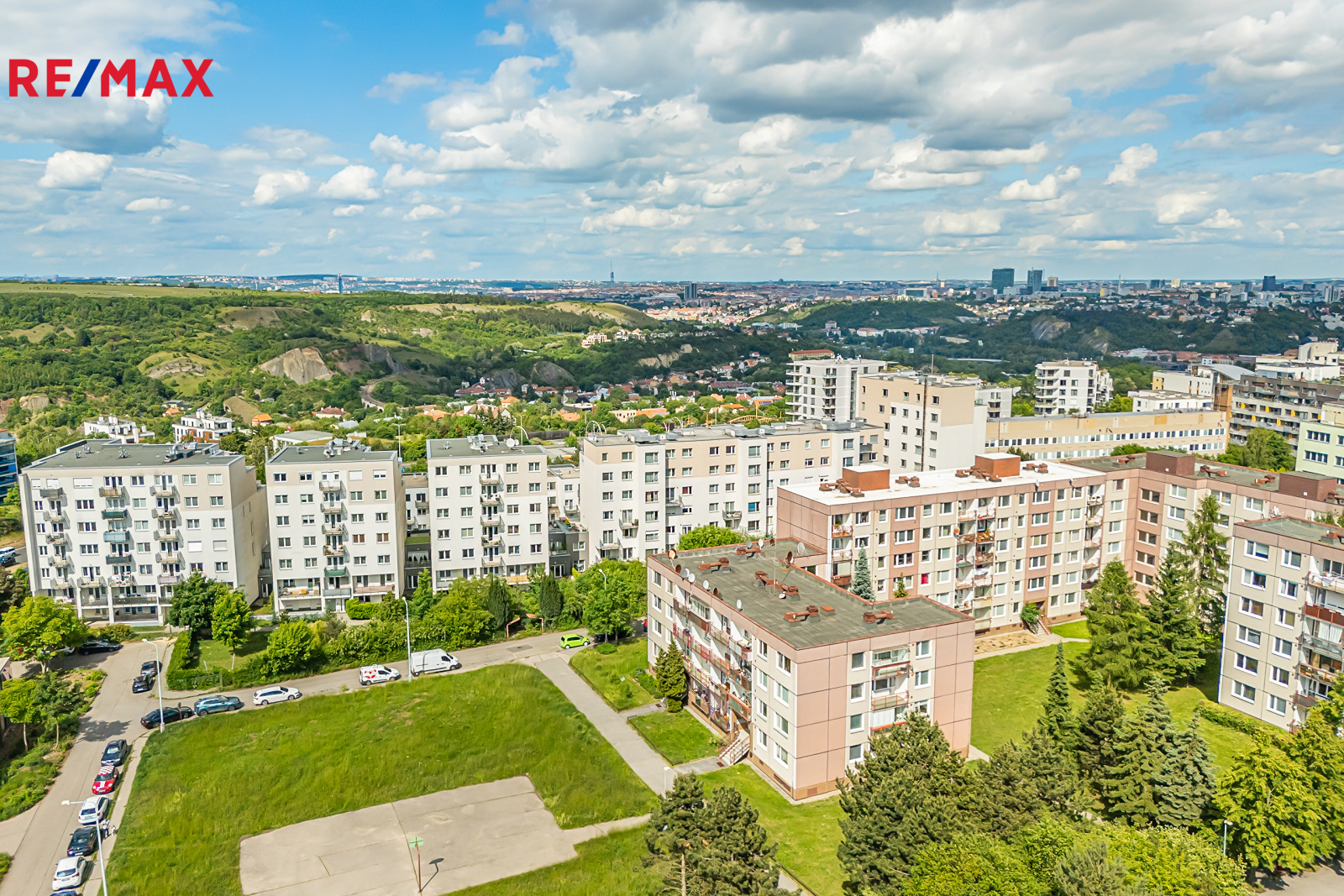 pohled z dronu