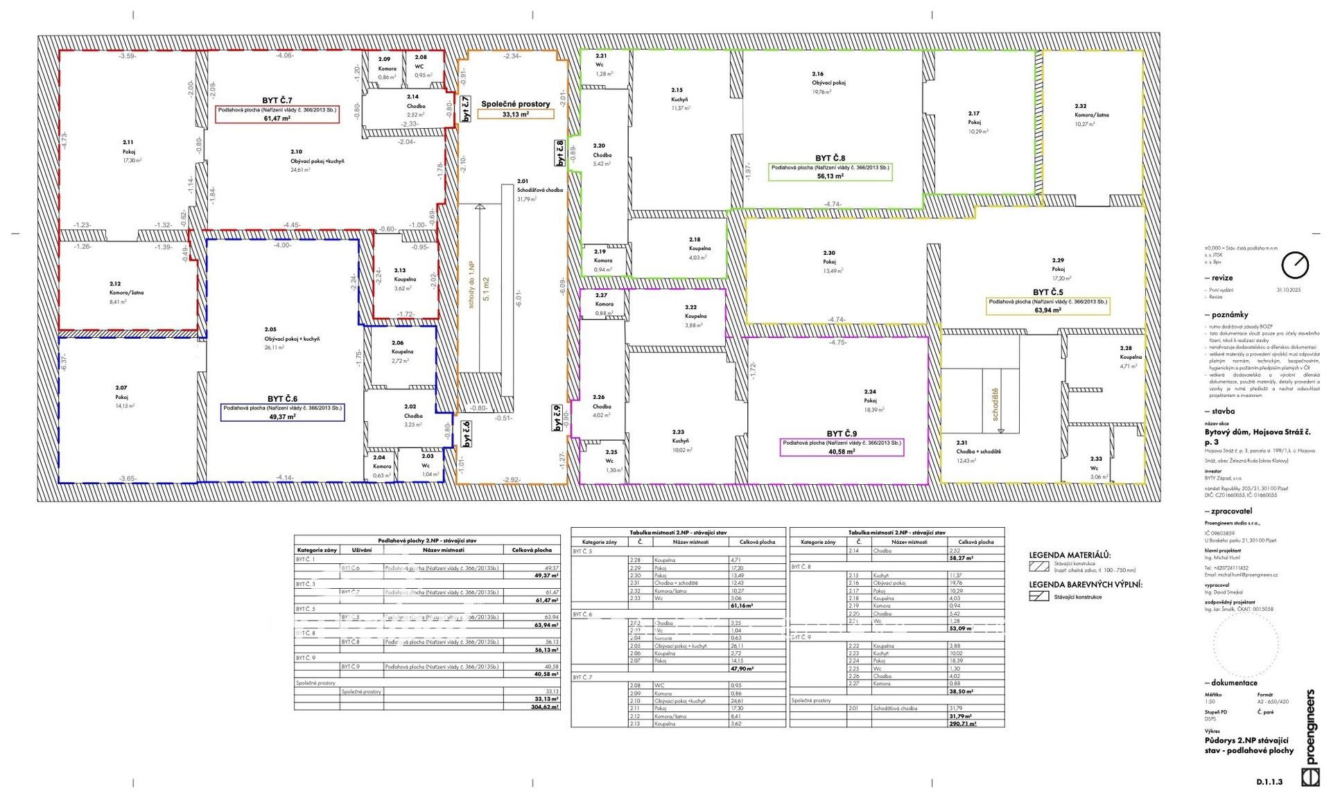 D.1.1.3 Pu?dorys 2.NP sta?vaji?ci? stav - podlahov