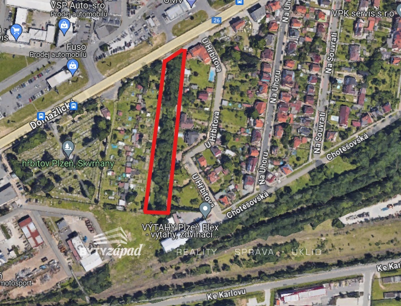 mapa satelit vyznačené