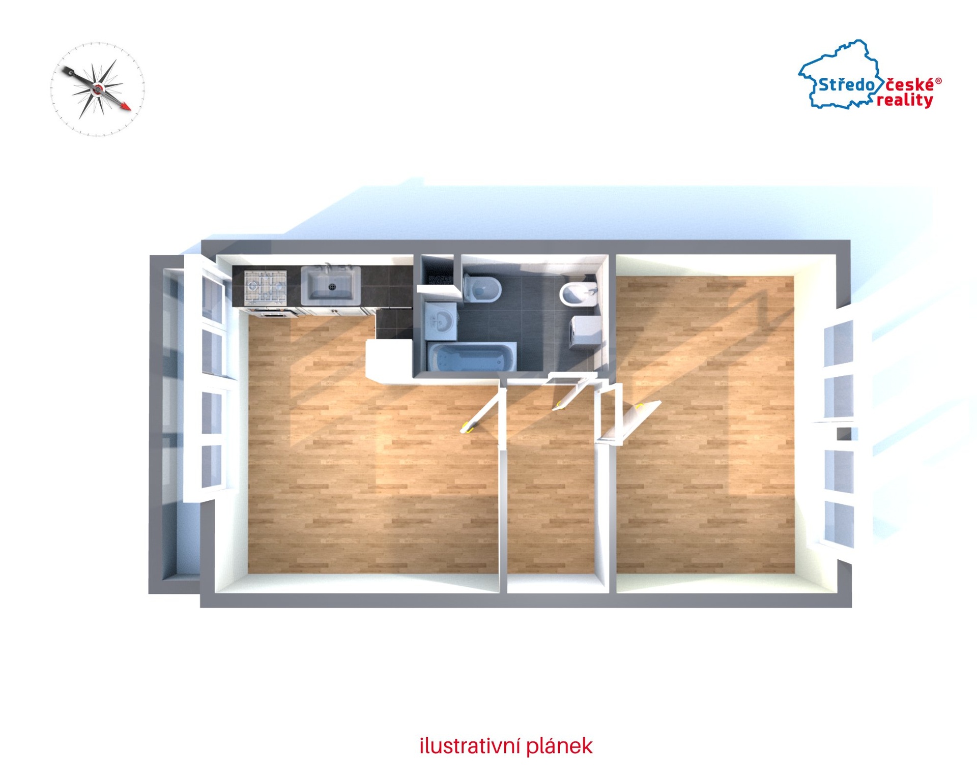 ilustrativní pla?nek bytu 