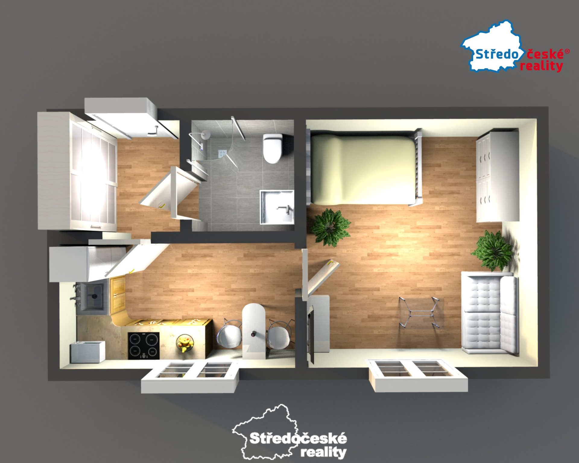 ilustrativní plánek 3D_Fanda byt 3