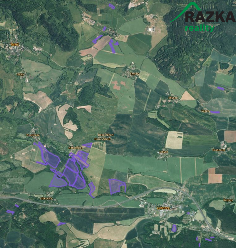 107 ha zemědělské půdy