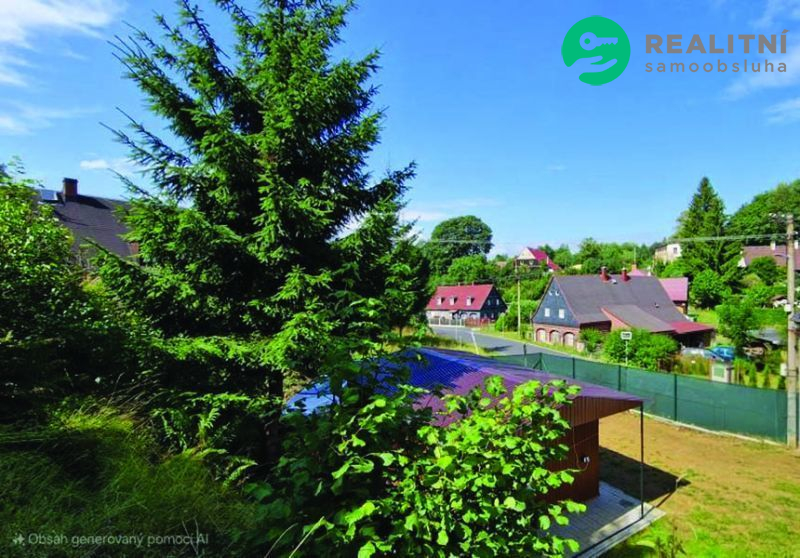 Zastavitelný pozemek v Krásné Lípě 887 m&sup2;.