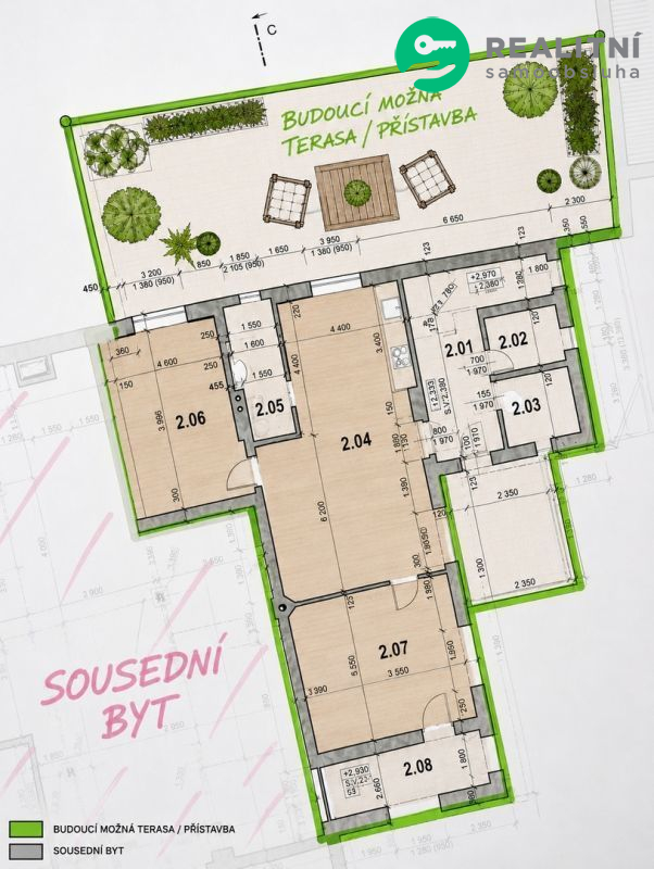 Prodej bytu 4KK  - 230m2 -  Velká Bystřici 