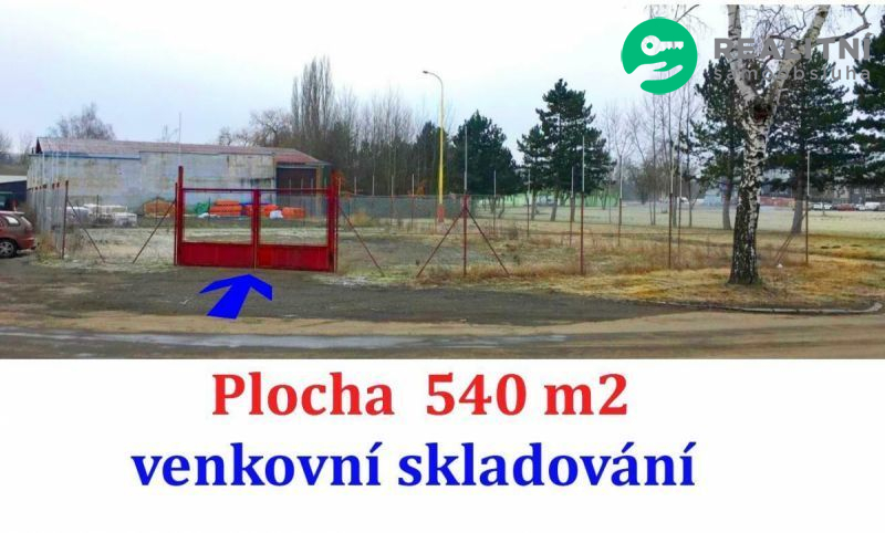 Nájem plochy 540 m2, oploceno, ostraha, areál na P