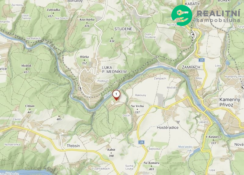 Prodej zahrady 679 m&sup2; - Krňany