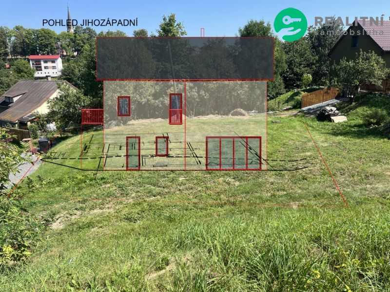 Prodej stavebního pozemku 553 m&sup2; Vítkov