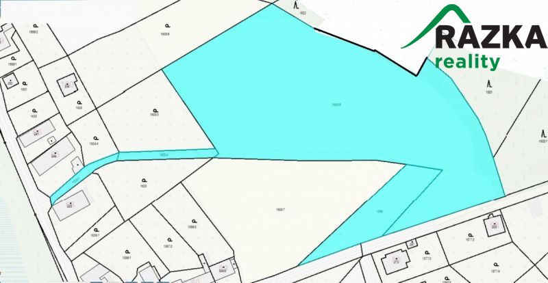 Soubor pozemků určených pro bydlení v Nalžovských Horách