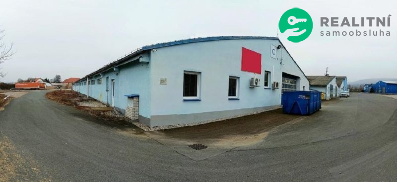 Nájem teplého skladu 2385 m2, kanceláře, nedaleko BEROUNA