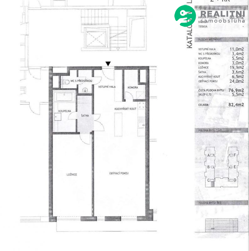 Pronájem bytu 2+kk 80 m² Rohanské nábřeží, Praha