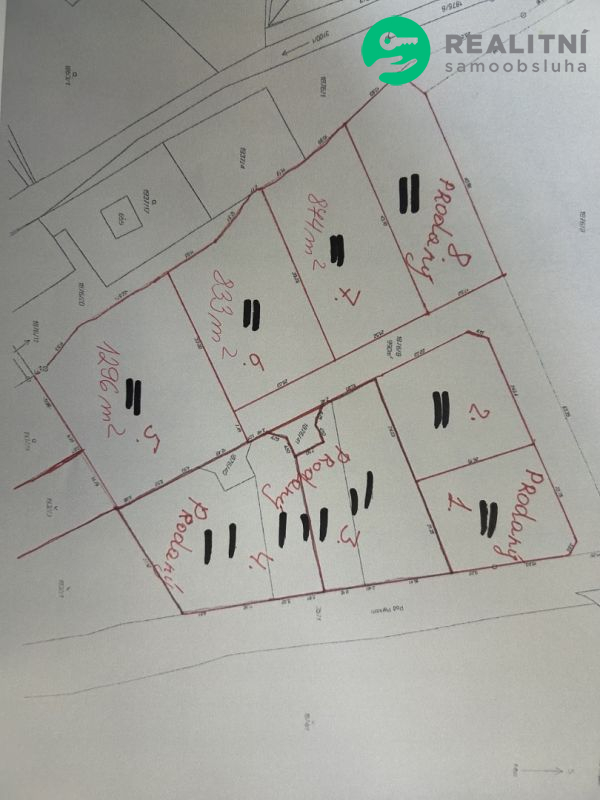 Prodej pozemků za cenu 2.300 Kč/ m2  - 2.650 Kč/m2