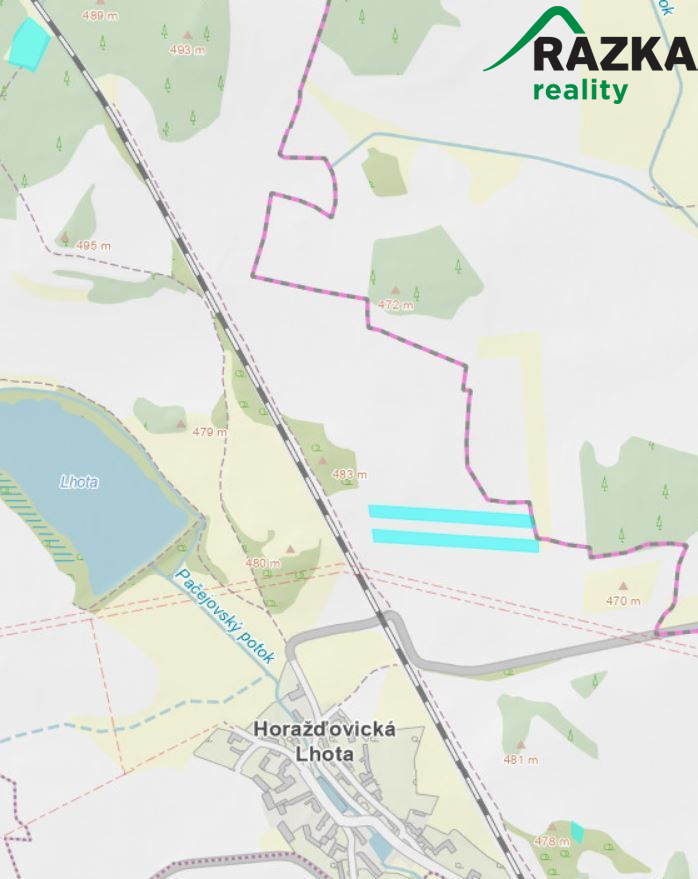 Soubor pozemků v k. ú. Horažďovická Lhota , 13 970 m2