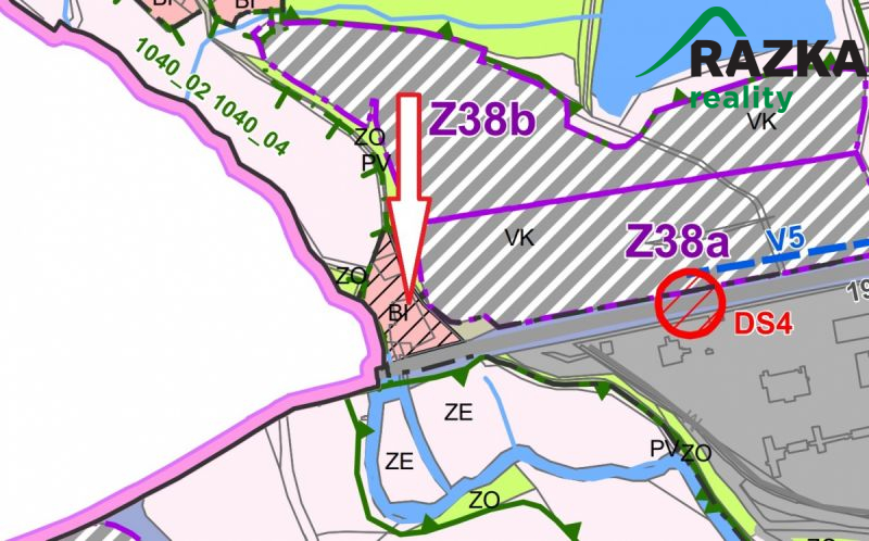 Prodej stavebních pozemků (2371 m2)  kú Planá u Ma
