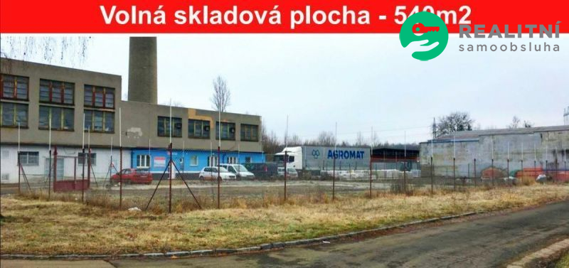 Nájem plochy 540 m2, oploceno, ostraha, areál na P