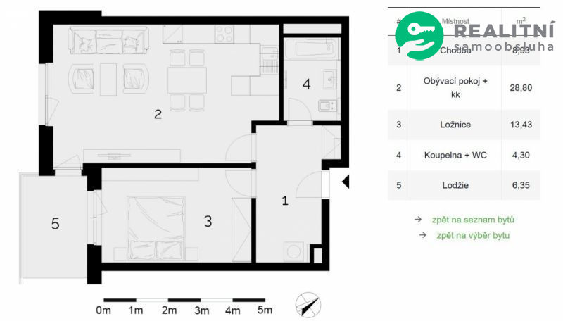 Pronájem bytu 2+kk 57 m&sup2; Loudova, Olomouc - Povel