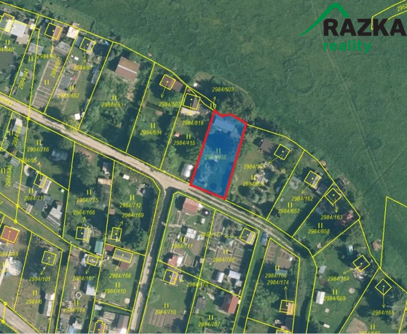 Prodej zahrady s chatkou – Tachov, u minerálky
