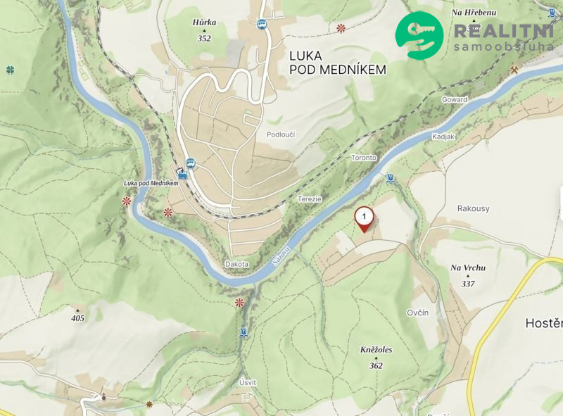 Prodej zahrady 679 m&sup2; - Krňany