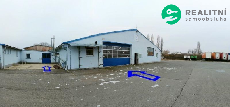 Nájem teplého skladu 2385 m2, kanceláře, nedaleko BEROUNA