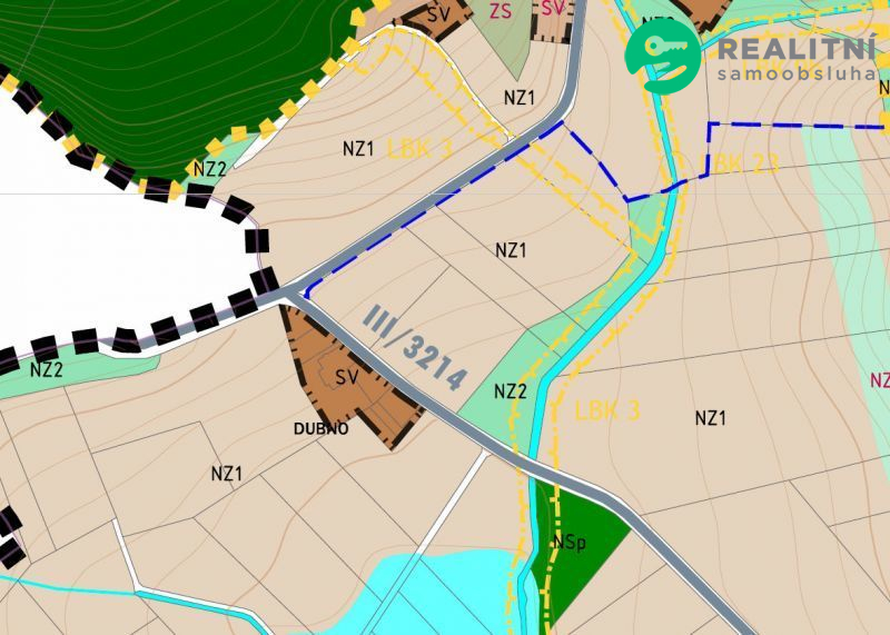 Stavební pozemek 1085 m2 Rychnov nad Kněžnou