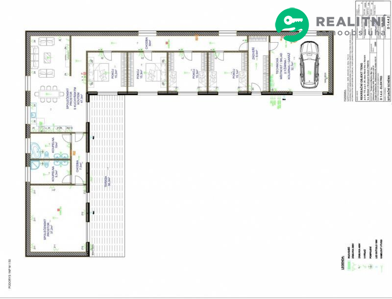 pozemek s objektem na rekonstrukci s projektem Mníšek