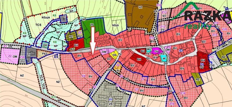 Stavební pozemek (1585 m2) Ctiboř, okr. Tachov