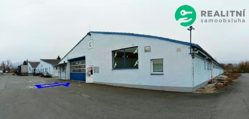 Nájem teplého skladu 2385 m2, kanceláře, nedaleko BEROUNA