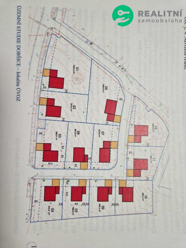 Prodej stavebního pozemku 867 m² Dobšice u Znojma