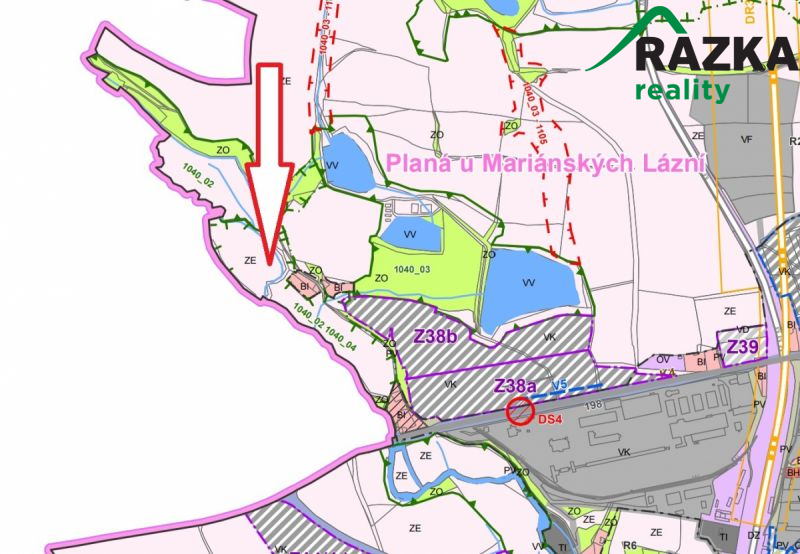 Soubor pozemků 11,3 ha v kú. Planá u Mariánských L