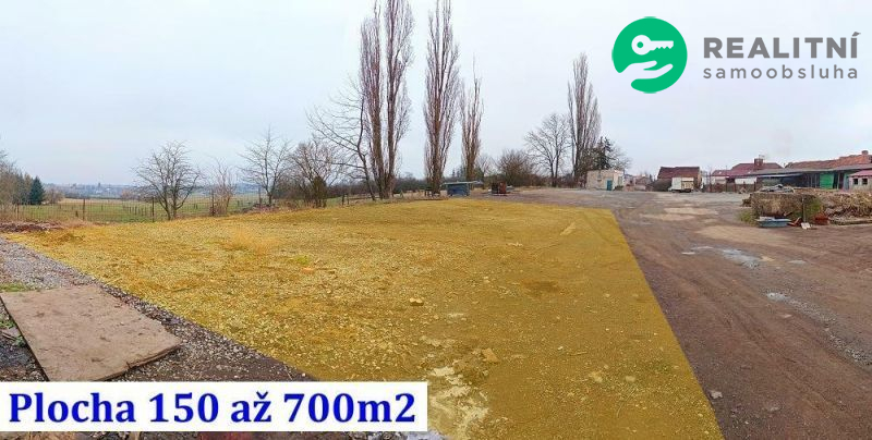 Nájem zpevněného pozemku, 150 až 700 m2, parkování