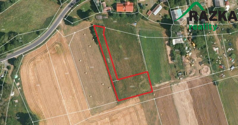 Stavební pozemek 1 888 m2 ve Velkém Rapotíně u Tac