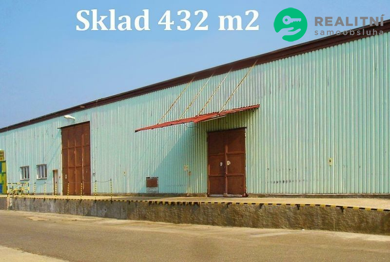 Nájem skladu 432 m2, pozemky, temperovaný, ÚVALY u