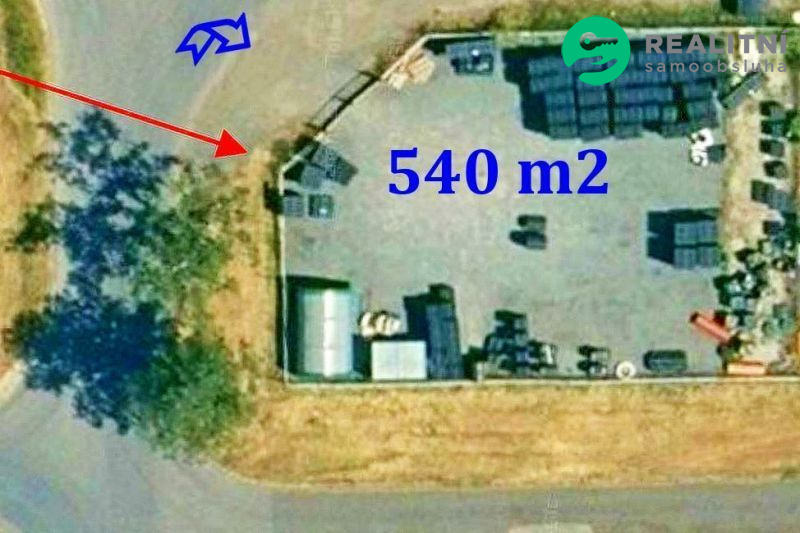 Nájem plochy 540 m2, oploceno, ostraha, areál na P