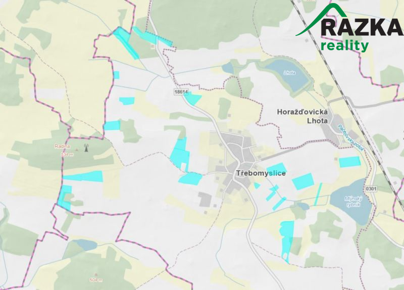Soubor pozemků Třebomyslice u Horažďovic