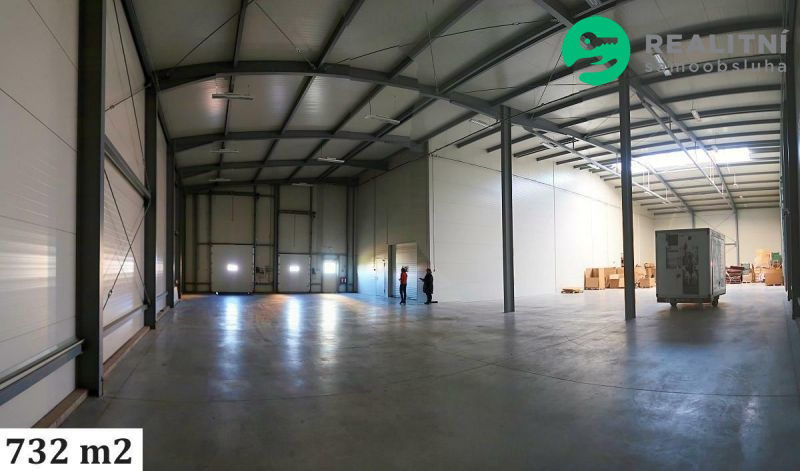 Nájem skladu, plocha 732 m2, pro TIR, u exitu D5 Ž