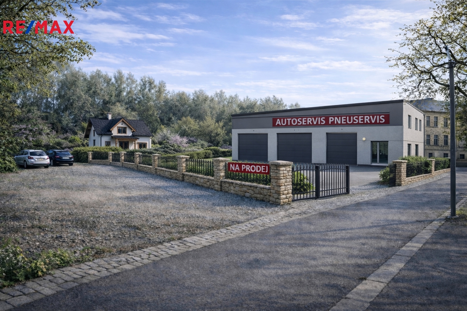 vizualizace stavby na pozemku