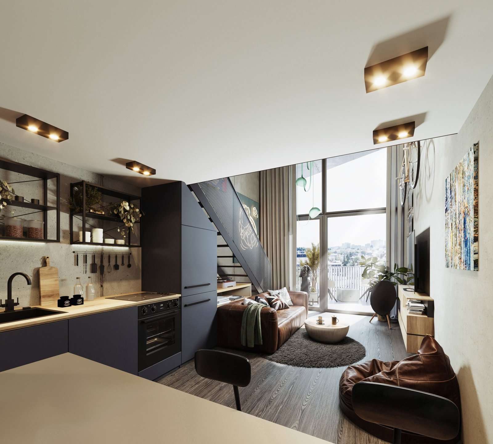 City Lofts Chodov_industrial interier2_Developer G