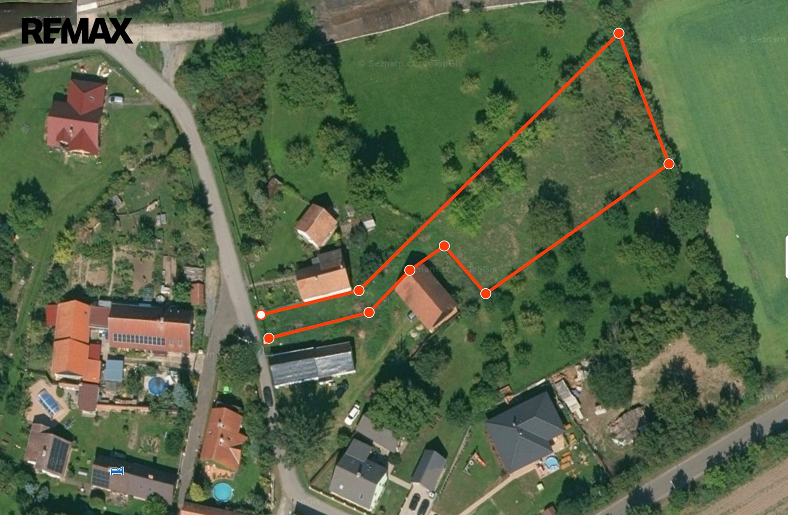 vizualizace umístění stavby