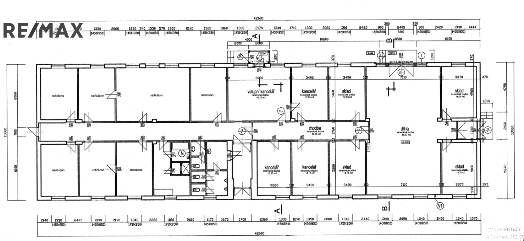 Varianta kanceláře s dílnou
