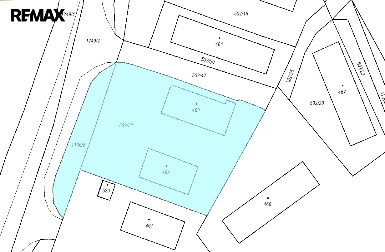 Dolní Jiřetín pozemky obr.1