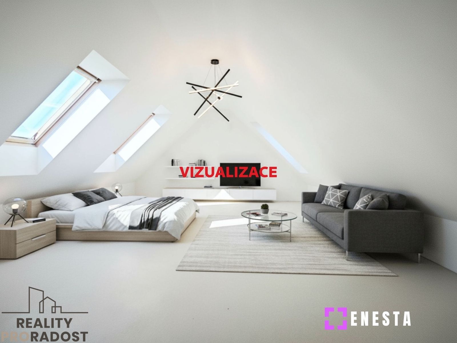 Podkroví vizualizace