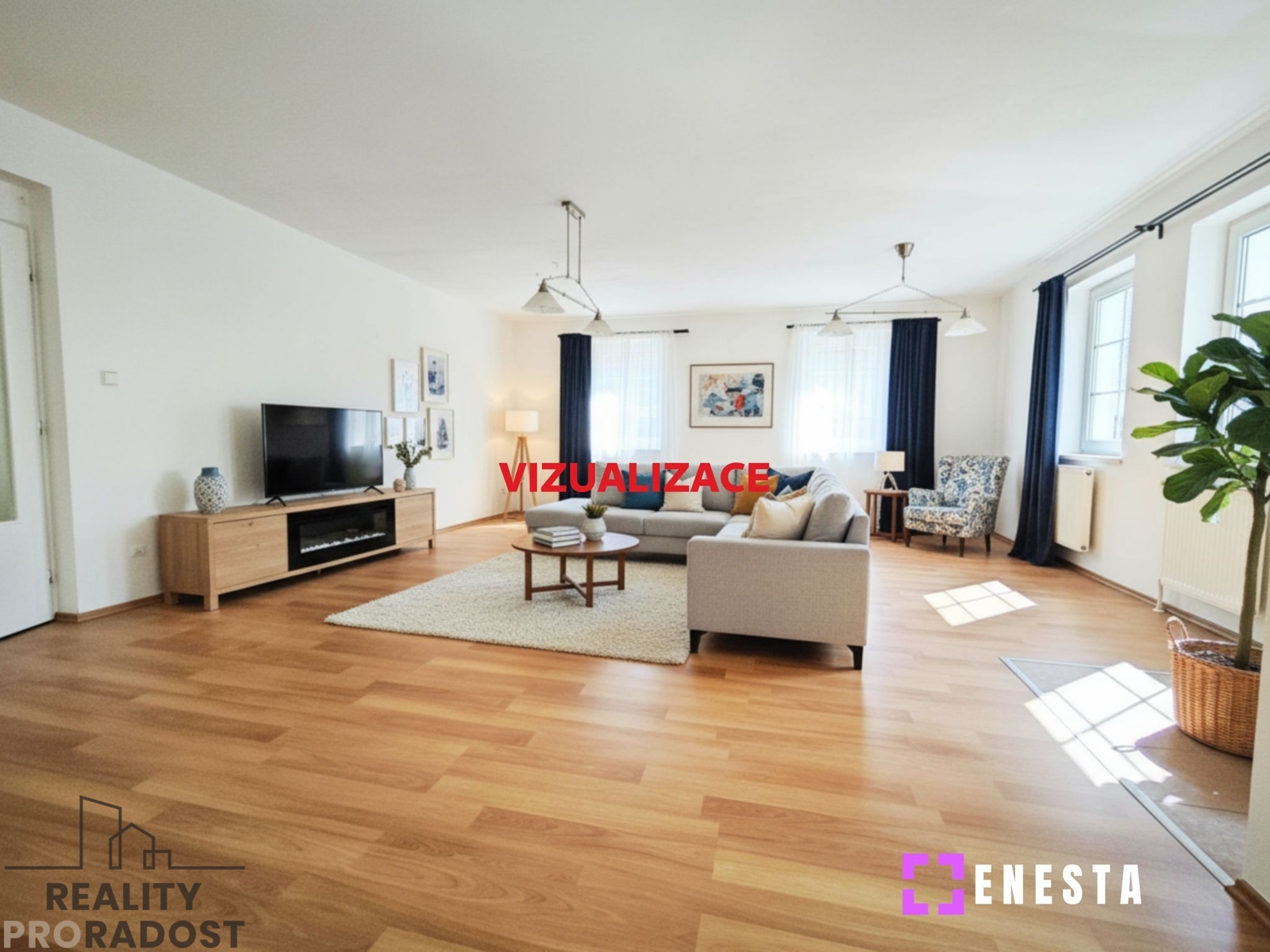 Obývací pokoj vizualizace