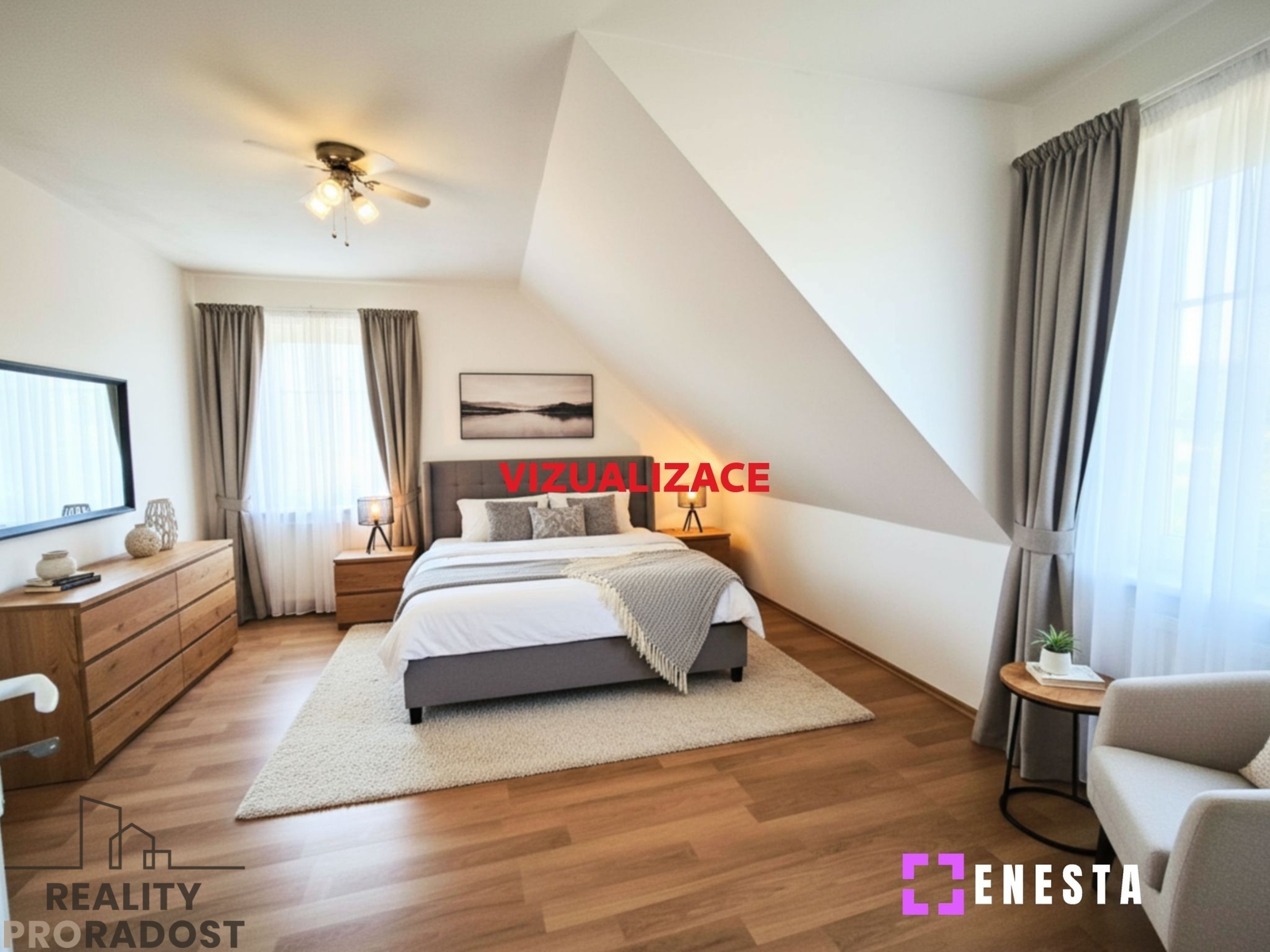 Ložnice vizualizace