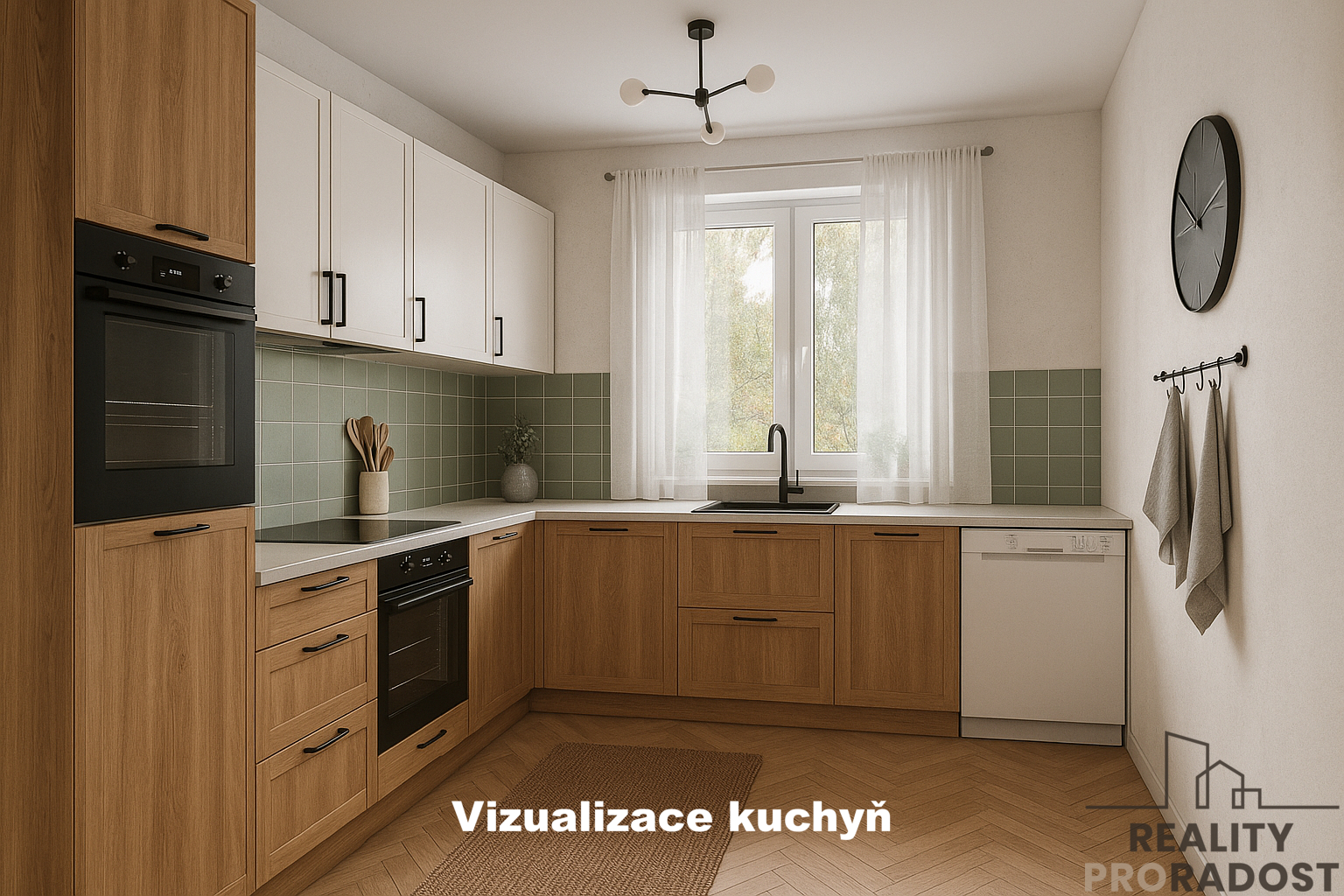 Byt 2+1 Přerov vizualizace kuchyně