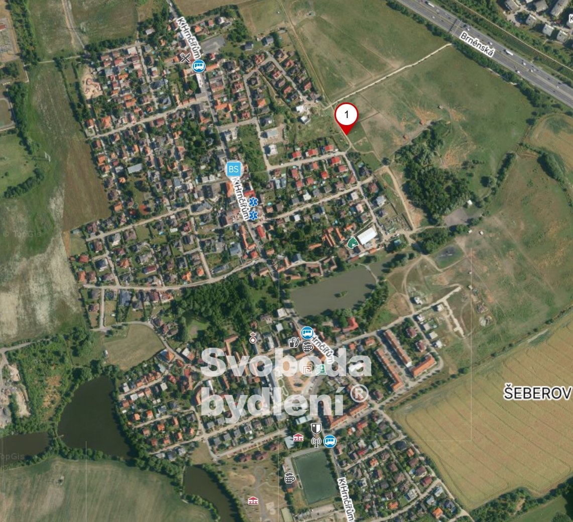 Situace - mapa Šeberov