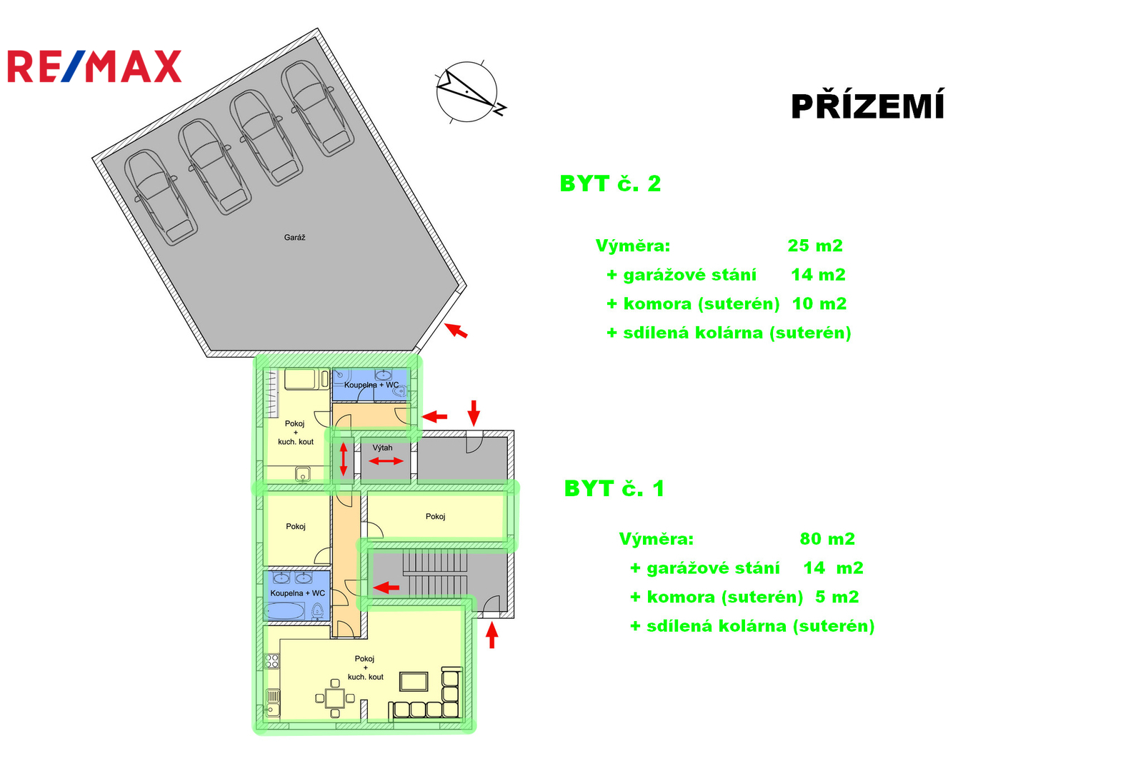 Pudorys přízemí
