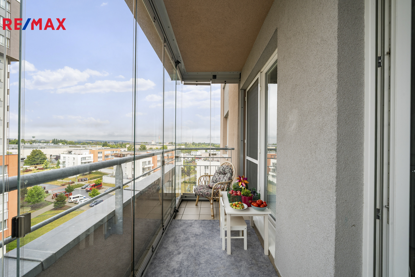 Balkon s posuvnými skly
