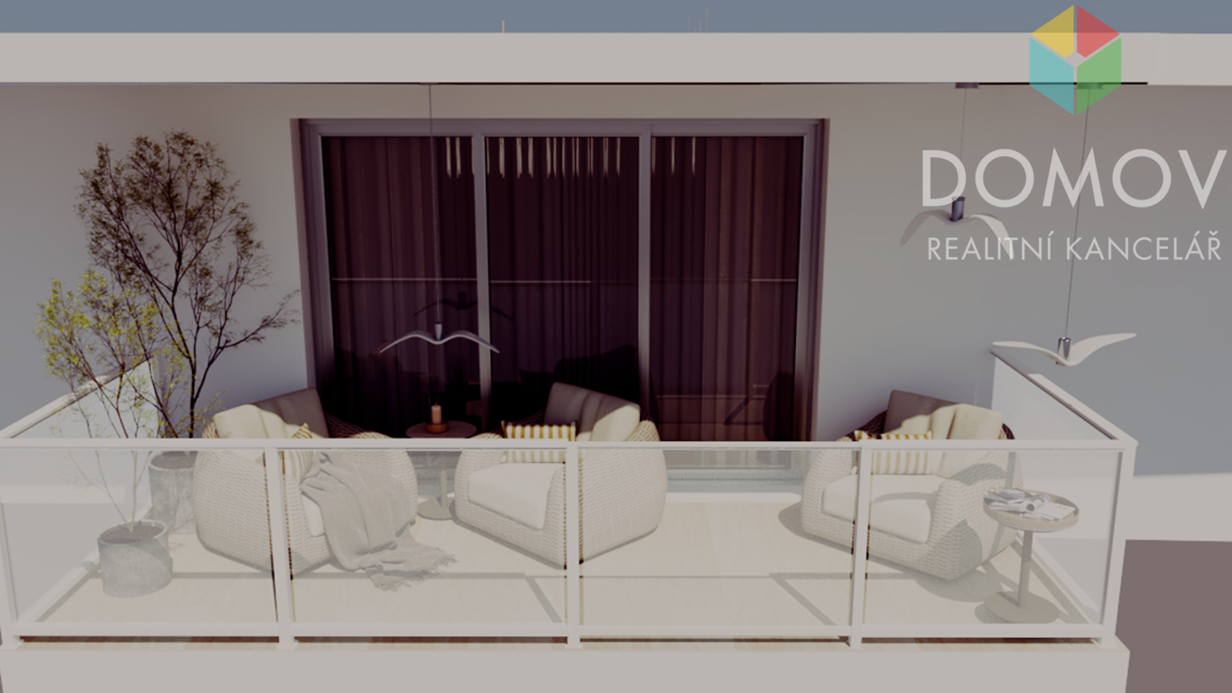 vizualizace balkon