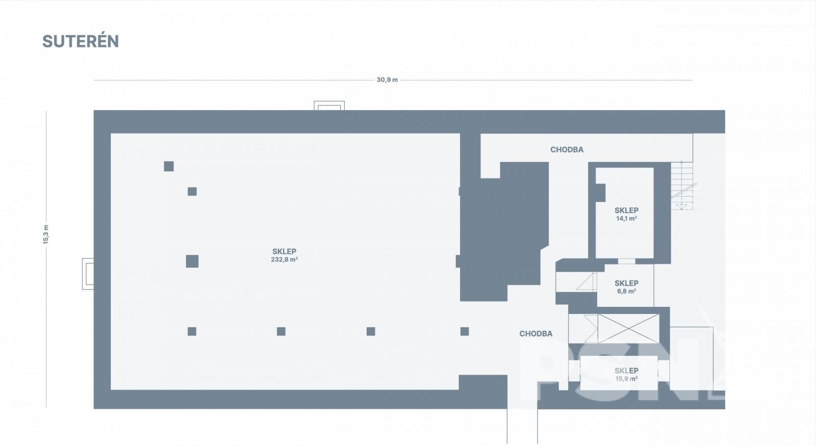 Komerční hala - Komárovské nábřeží Brno