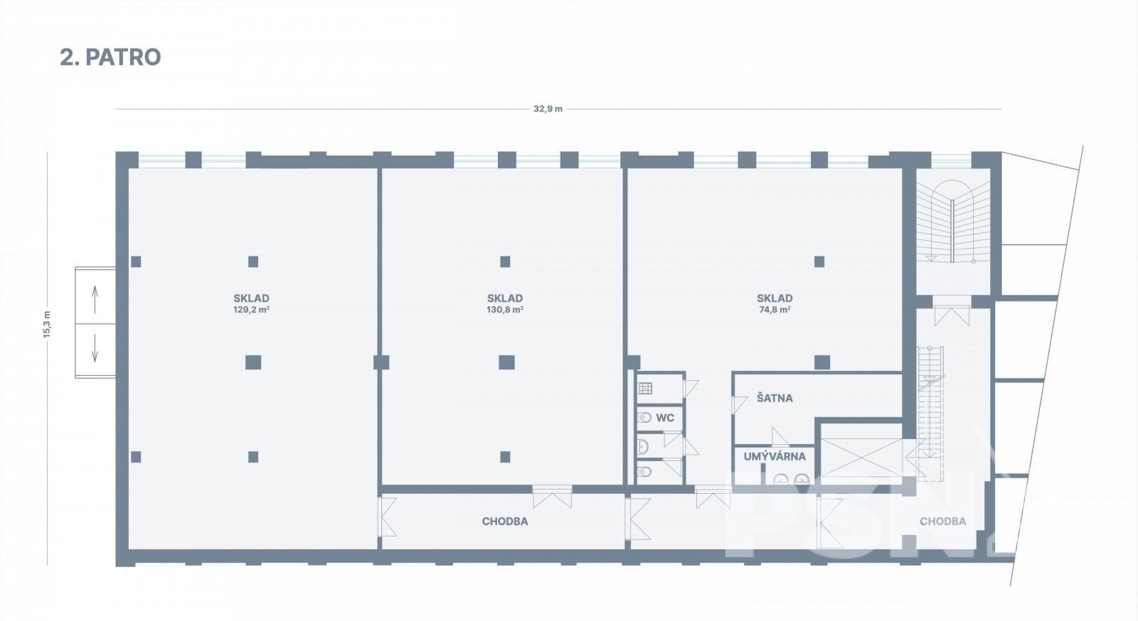 Komerční hala - Komárovské nábřeží Brno